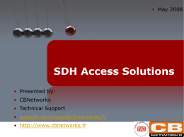 SDH Access Solutions