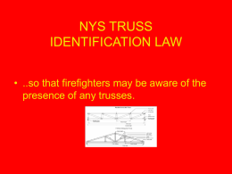 TRUSS LAW - Fire Department families Home Page