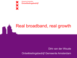 Citynet Amsterdam Real broadband, real growth