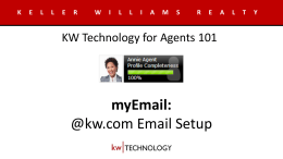 New Agent Monday’s - Keller Williams User Login