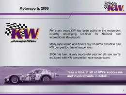 Successes in Motorsports 2006