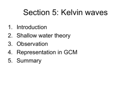 Section 5: Kelvin waves - University at Albany, SUNY