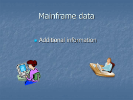 ESOL info on the mainframe updates