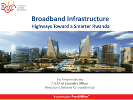 Broadband Connectivity - Smart Rwanda