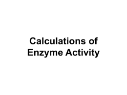 Enzyme Activity - Kigali Institute of Science and Technology