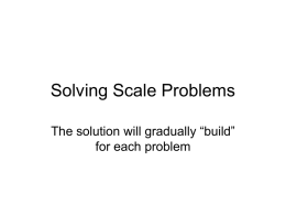 Solving Scale Problems - Vancouver Island University