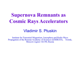Supernova Remnants as Accelerators of the Cosmic Rays