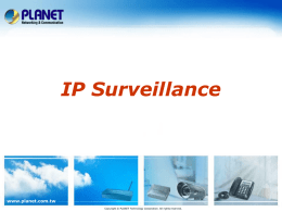 Sales Guide for IP Surveillance