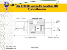 Additional Features & Architecture of DTMROC DSM version