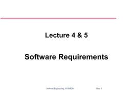Software Requirements - University of Liverpool