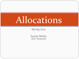 Allocations - Pittsburg State University