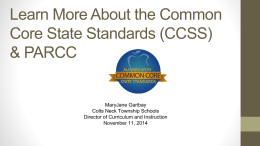 Learn More About the Common Core & PARCC