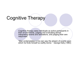 Cognitive Therapy - Southern Illinois University Carbondale