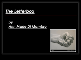 The Letterbox by Ann Marie Di Mambro