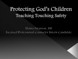 Protecting God’s Children Teaching Touching Safety
