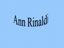 Ann Rinaldi - Powell County Schools