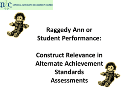 Raggedy Ann: Prompts, Supports, Scaffolds