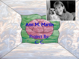 Ann M. Martin