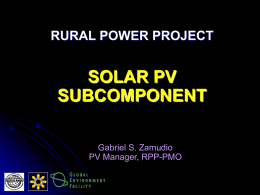 ISSUES IN IMPLEMENTING RURAL POWER PROJECT