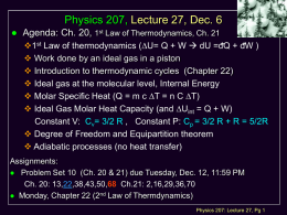 Physics 207: Lecture 23 Notes