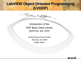 Object Oriented Programming with LabVIEW