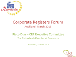 Corporate Registers Forum