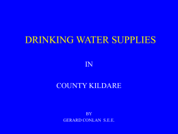 DRINKING WATER SUPPLIES
