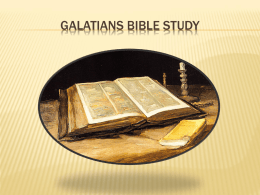 Galatians 3:15-17 What we cannot attain
