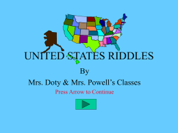 UNITED STATES RIDDLES