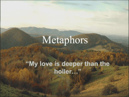 Metaphors - Mrs. Waters' English – A Middle School ELA