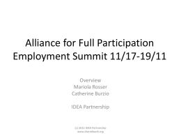 AFP Employment Summit Overview