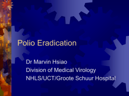 Polio Eradication - Molecular and Cell Biology Department