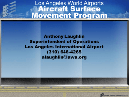 Los Angeles World Airports Aircraft Surface Movement Program
