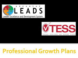Professional Growth Plans
