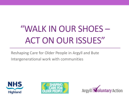 WALK IN OUR SHOES – ACT ON OUR ISSUES”