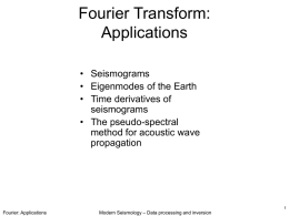 Fourier Transform: Applications - uni