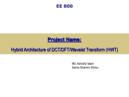 Project Name: Hybrid Architecture of DCT/DFT/Wavelet