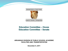 Division of Public School Academic Facilities and