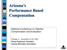 Arizona Performance Based Compensation