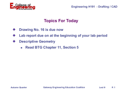 FEH - ENG H191 - Lecture 9