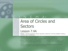 Area of Circles and Sectors