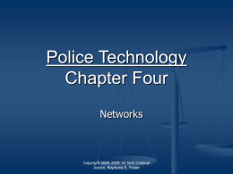Chapter Four - Networks - CRIMINAL JUSTICE ONLINE