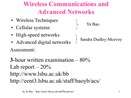 Advanced Communication Systems