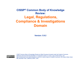CISSP Common Body of Knowledge