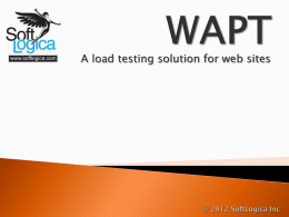 Why load test a web site?