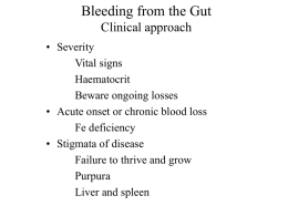 Bleeding from the Gut Clinical approach