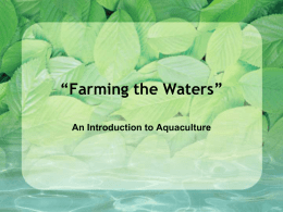 Farming the waters - Alabama Cooperative Extension System