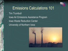 Emissions Calculations 101