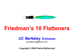 Friedman’s 10 Flatteners