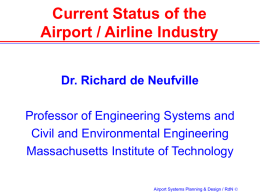 Current Status of the Air Transport Industry